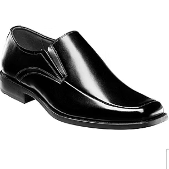 Stacy Adams Cassidy Mens Moc-Toe Slip-On Leather Dress Shoes - Picture 1 of 13